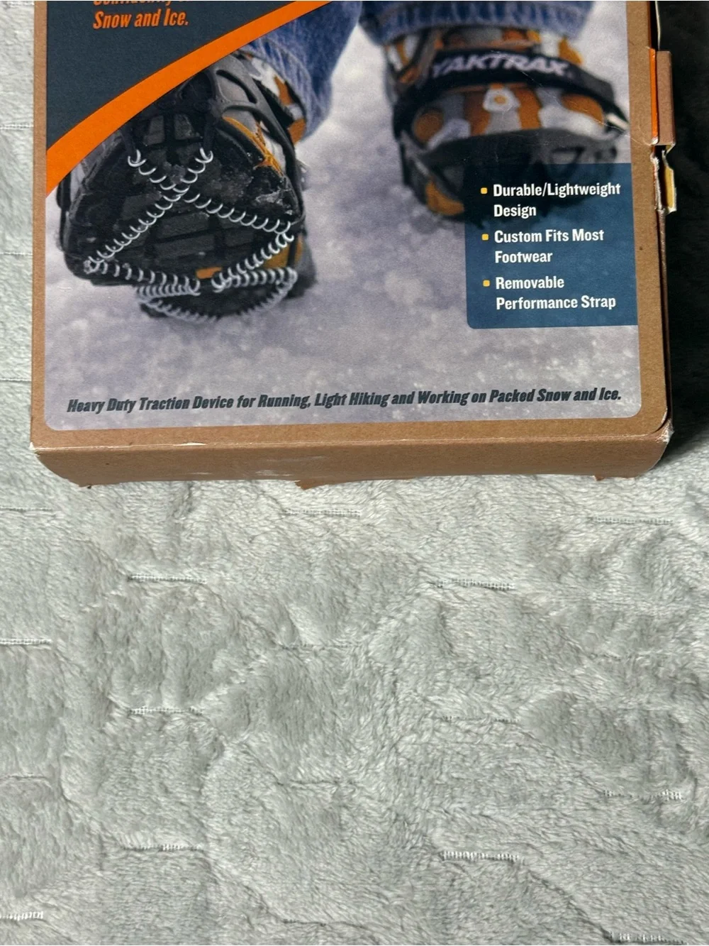 Yaktrax Pro Ice Traction Cleats Black Size Large NIB Snow Shoe Grips